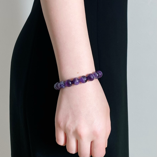 AMETHYST Bracelet Wood Insight 10mm