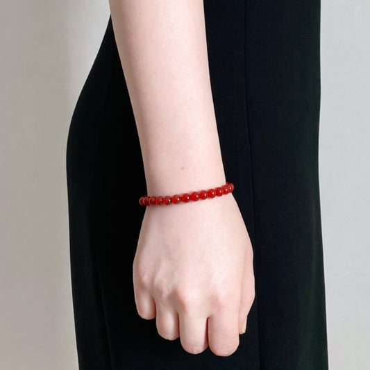 RED AGATE Bracelet Fire Pulse 6mm