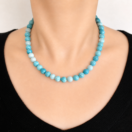 LARIMAR Necklace Water Flow