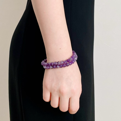 AMETHYST Bracelet Wood Insight 6mm
