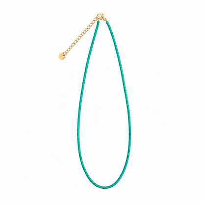 GREEN AGATE Necklace  Wood Becoming