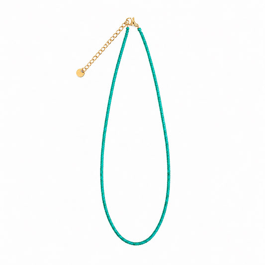 GREEN AGATE Necklace  Wood Becoming