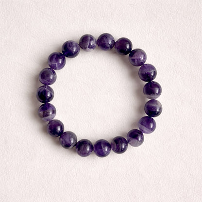 AMETHYST Bracelet Wood Insight 10mm