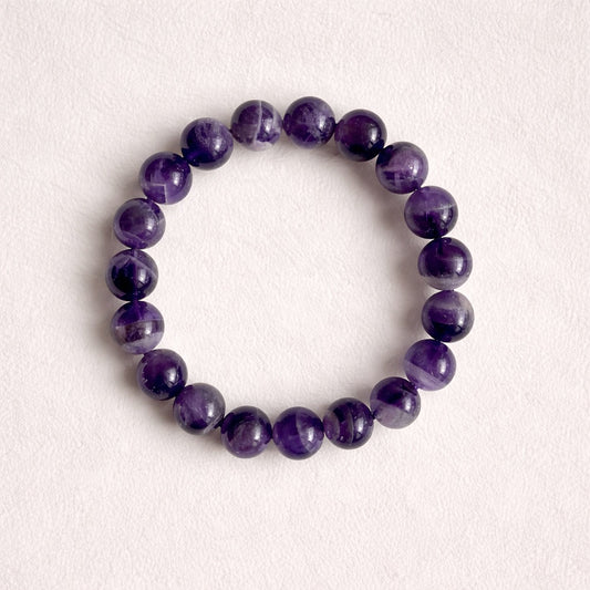 AMETHYST Bracelet Wood Insight 10mm