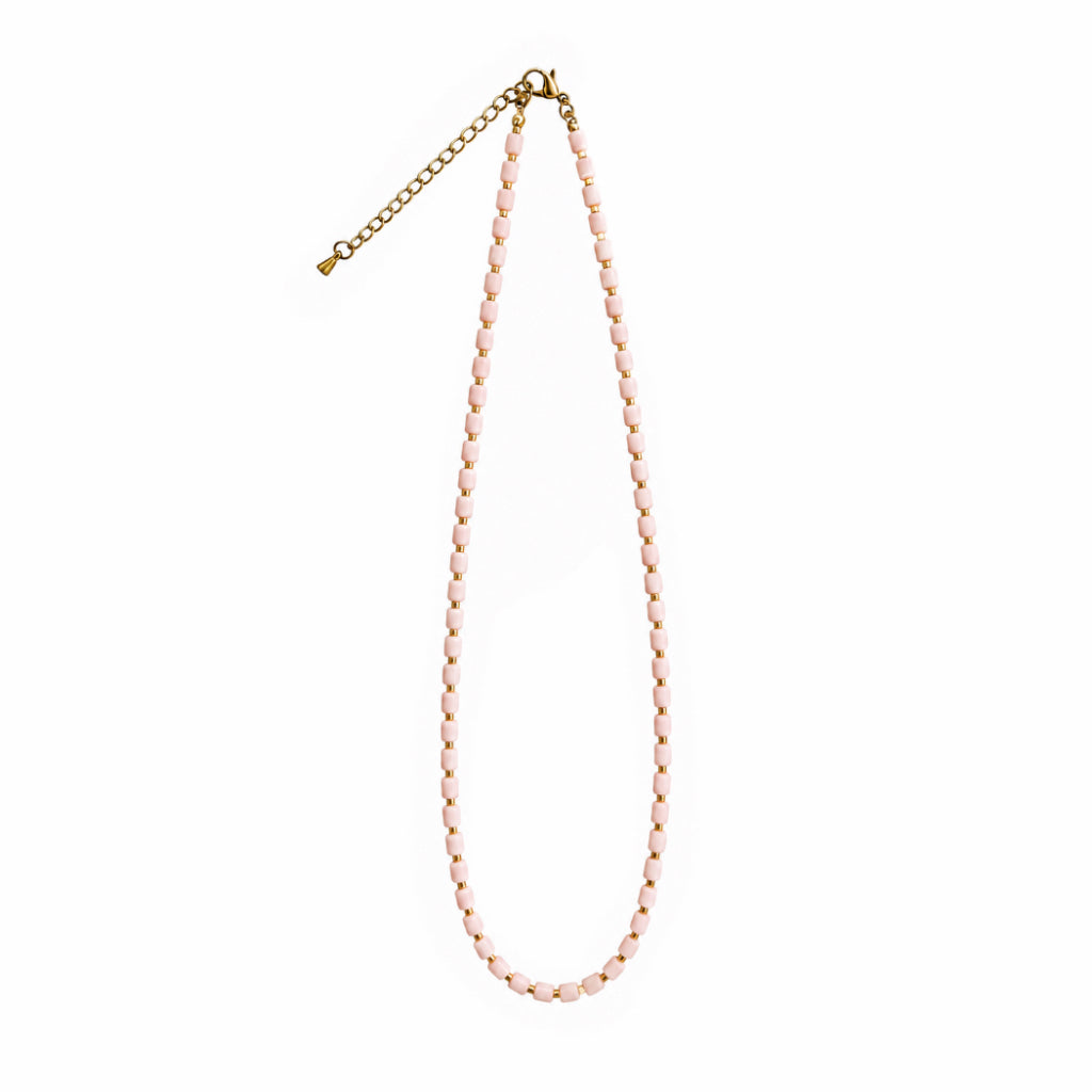 PINK SHELL Necklace Fire Radiance