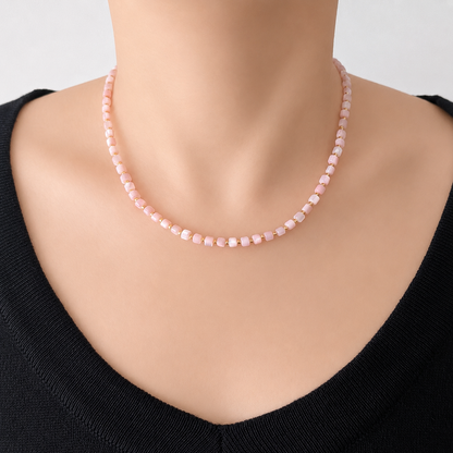 PINK SHELL Necklace Fire Radiance