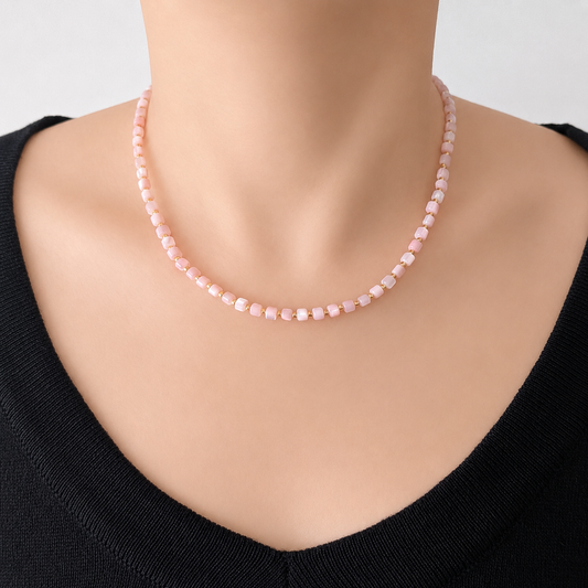 PINK SHELL Necklace Fire Radiance