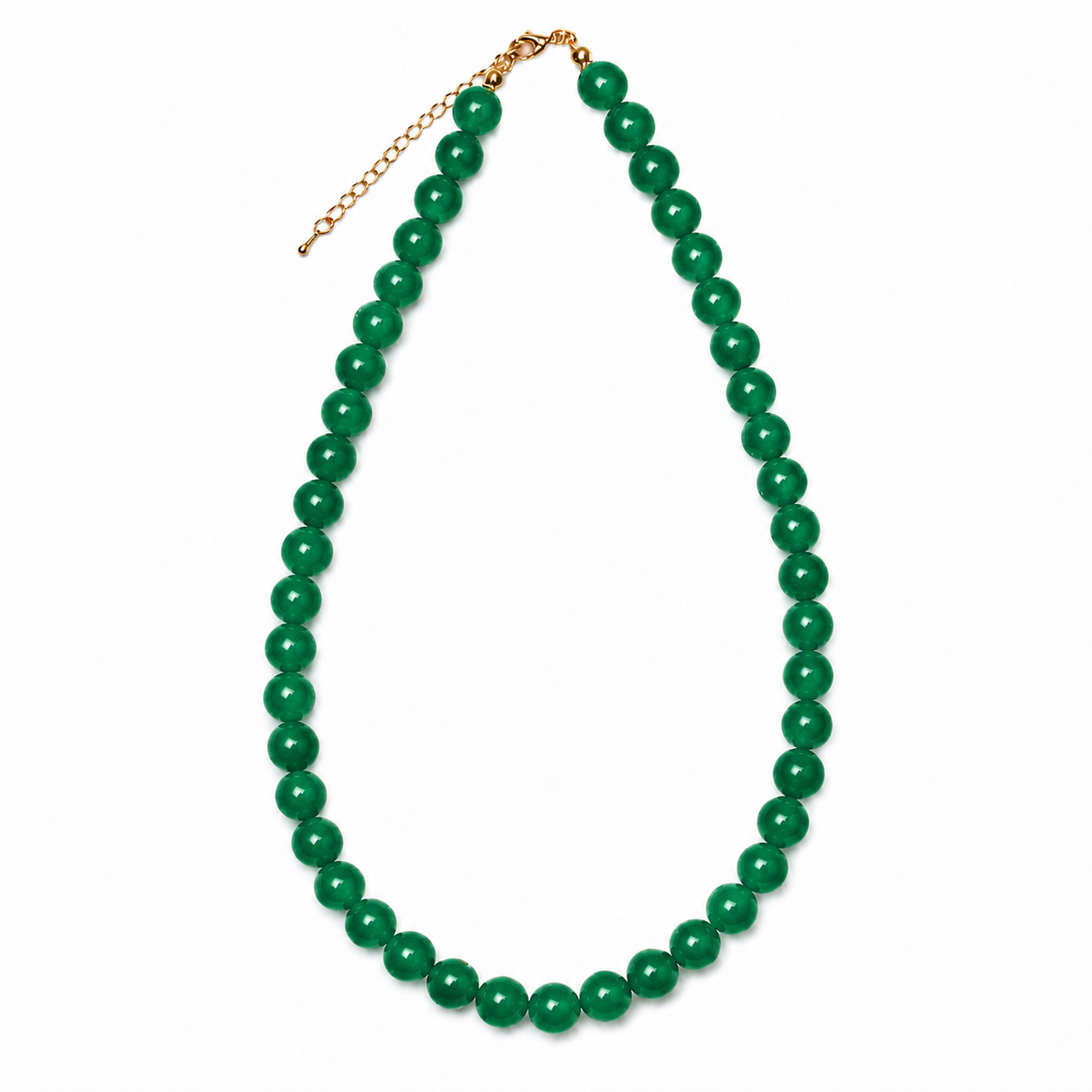 GREEN AGATE Necklace Wood Origin