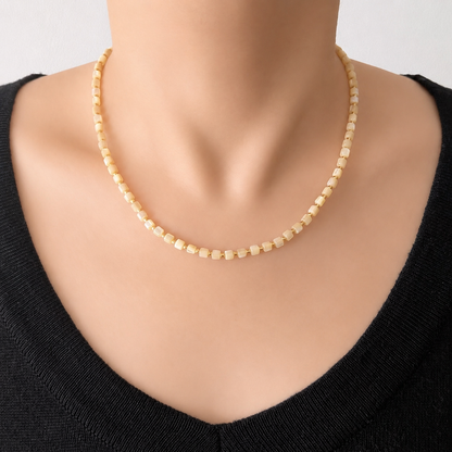YELLOW SHELL Necklace Earth Ground