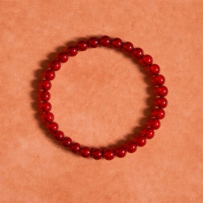 RED AGATE Bracelet Fire Pulse 6mm
