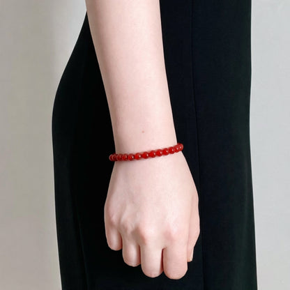 RED AGATE Bracelet Fire Pulse 6mm