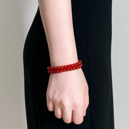 RED AGATE Bracelet Fire Pulse 6mm