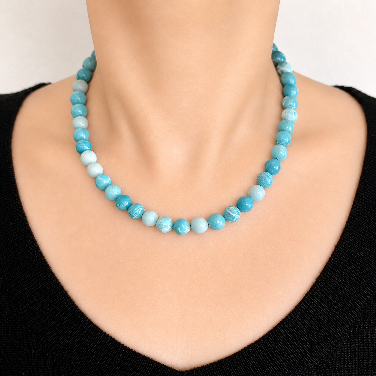 LARIMAR Necklace Water Flow